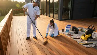Professional deck staining and wood refinishing in Newton, MA for lasting exterior protection