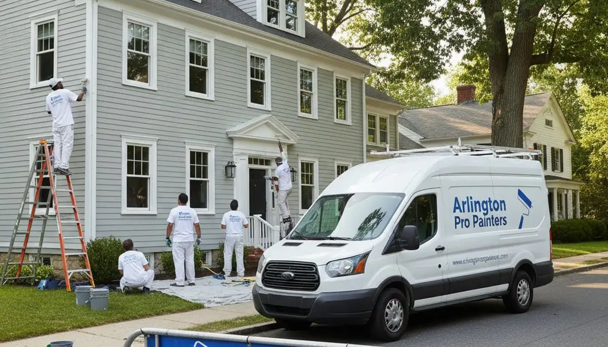 Professional exterior house painting in Newton MA by local painting contractors