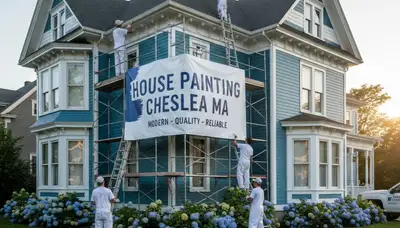 Professional exterior house painting by expert painters in Newton, MA