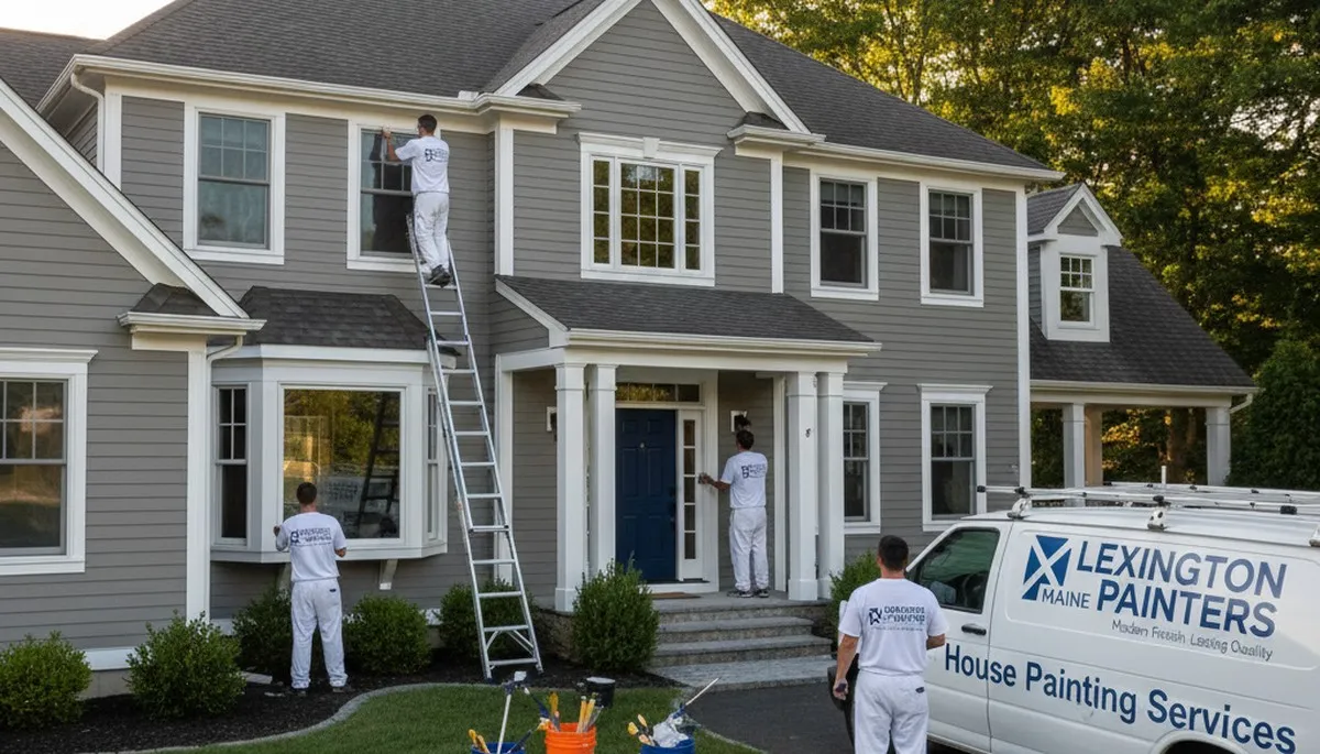 Professional exterior house painting in Newton, MA by skilled local painters